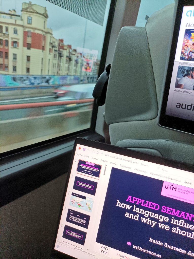 iraideia's tweet image. New week, new trip
On my way to @uammadrid to teach
&quot;Applied Semantic Typology&quot; or how language influences the way we see the world and why we should care about it.
#cognition #multilingualism #semantics
#DelCieloAMadrid 
@psylex_lab @iphunizar @unizar @Accion_ICON