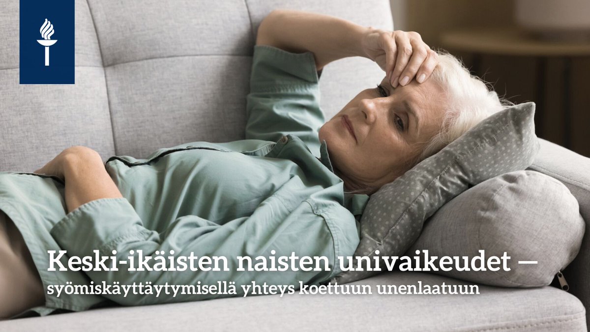 JYUsport_health's tweet photo. Tutkimuksen mukaan keski-ikäisten naisten syömiskäyttäytymisellä on yhteys univaikeuksiin. Esimerkiksi napostelu ja tunnesyöminen vaikuttivat naisten yöunen pituuteen ja heidän päiväsaikaan kokemaansa väsymykseen. 💤

Lue lisää 👉 https://t.co/D5l3wf9rJi https://t.co/TaYy3zwdvW