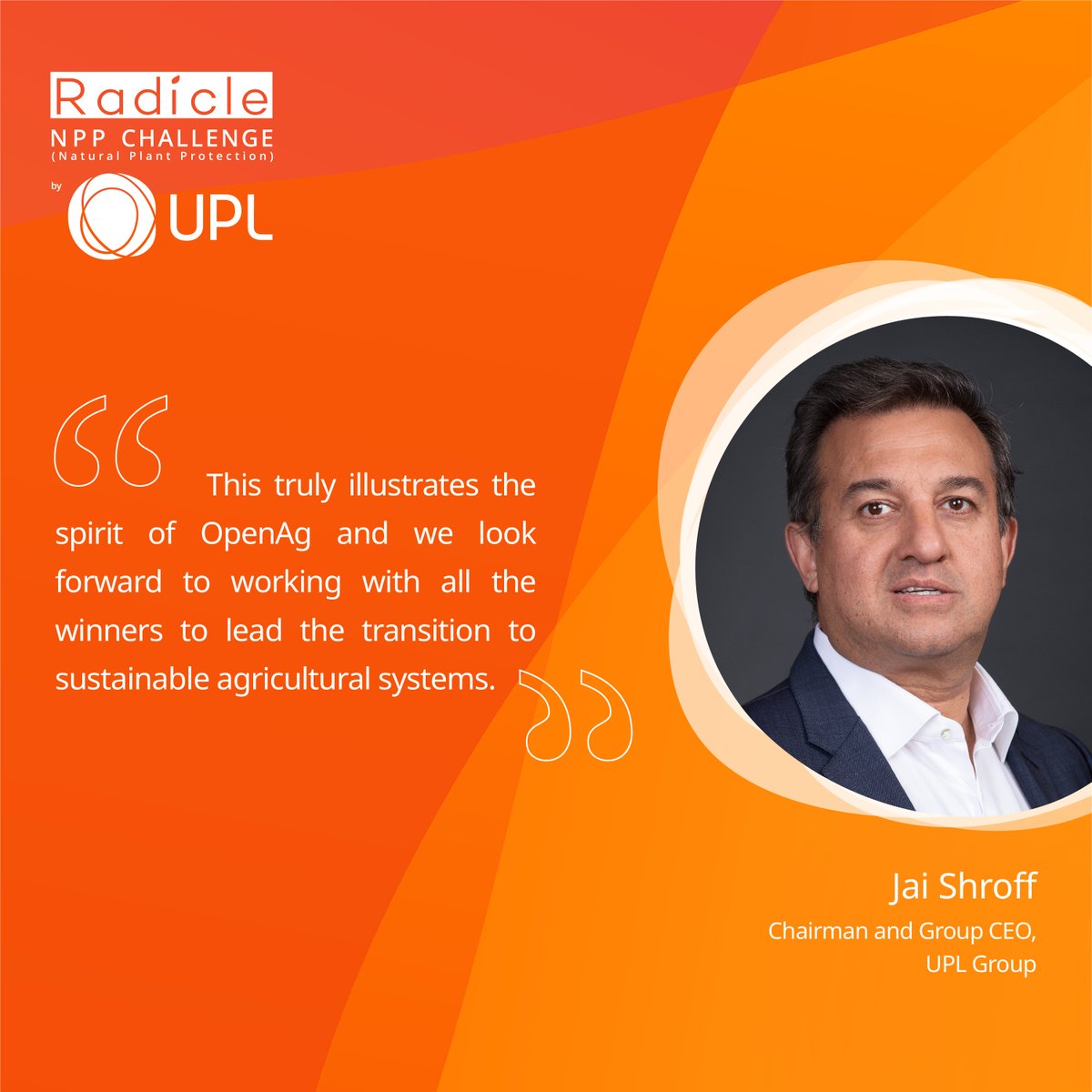 The finalists of 'The Radicle Natural Plant Protection (NPP) Challenge by UPL' are a testament to the rising demand for the innovation, transformative ideas and collaboration required to Reimagining Sustainability for global agriculture. Read more: upl-ltd.com/sustainability…