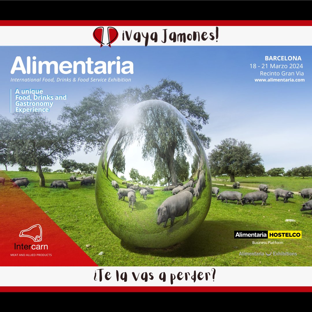 📆 Marca tu calendario y únete del 18 al 21 de marzo en el recinto Gran Vía de Fira de Barcelona. ¡Te esperamos en Alimentaria 2024 para vivir una experiencia inolvidable! 🎉🍾
🤝 Conéctate con profesionales de todo el mundo

#Alimentaria2024 #IndustriaAlimentaria #Gastronomía