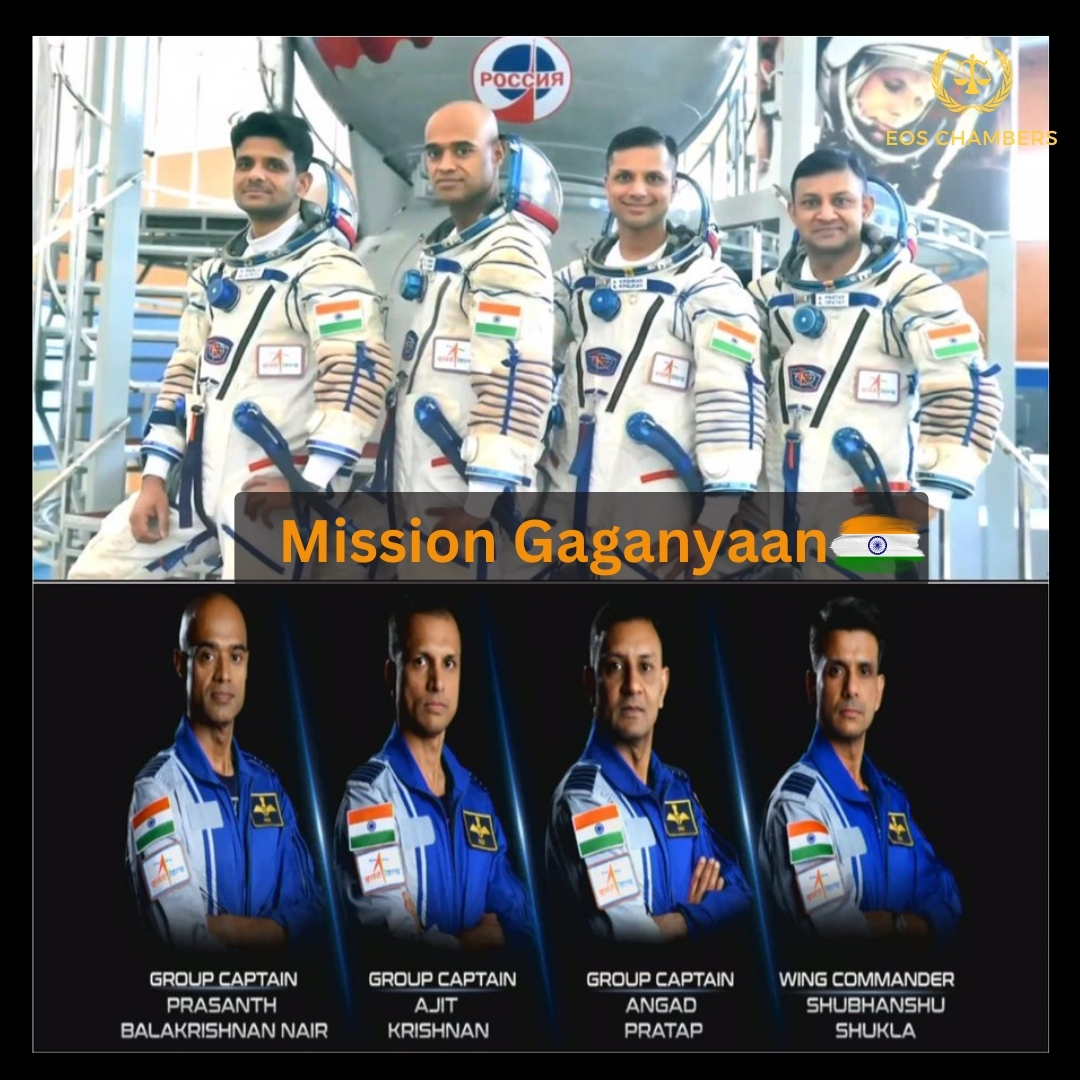 🚀 Exciting News! India unveils the four Indian astronauts for the historic Gaganyaan Mission:

🇮🇳 The Gaganyaan Mission marks India's maiden human space flight program. #Gaganyaan #SpaceExploration #IndianAstronauts #proudindian #eoschambers  #eoschambersoflaw #pmoindia #namo