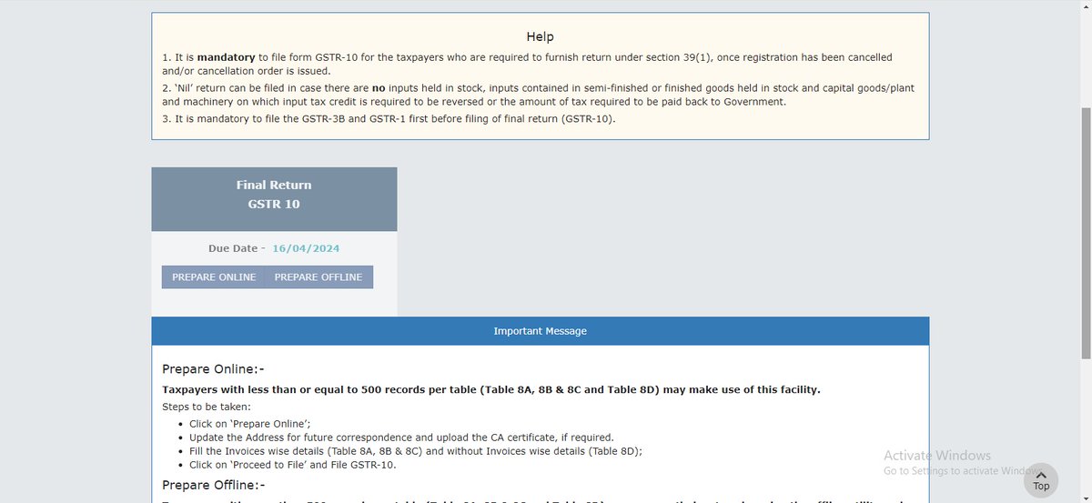 amankh__'s tweet photo. Getting issue while filing GSTR-10 after getting approval for cancellation of GST registration application. No option available for filing GSTR-10. Please fix the issue ASAP. Already many days passed but no response received. Ticket Reference No G-2024013111771053 @Infosys_GSTN https://t.co/jgT0qHsgEc
