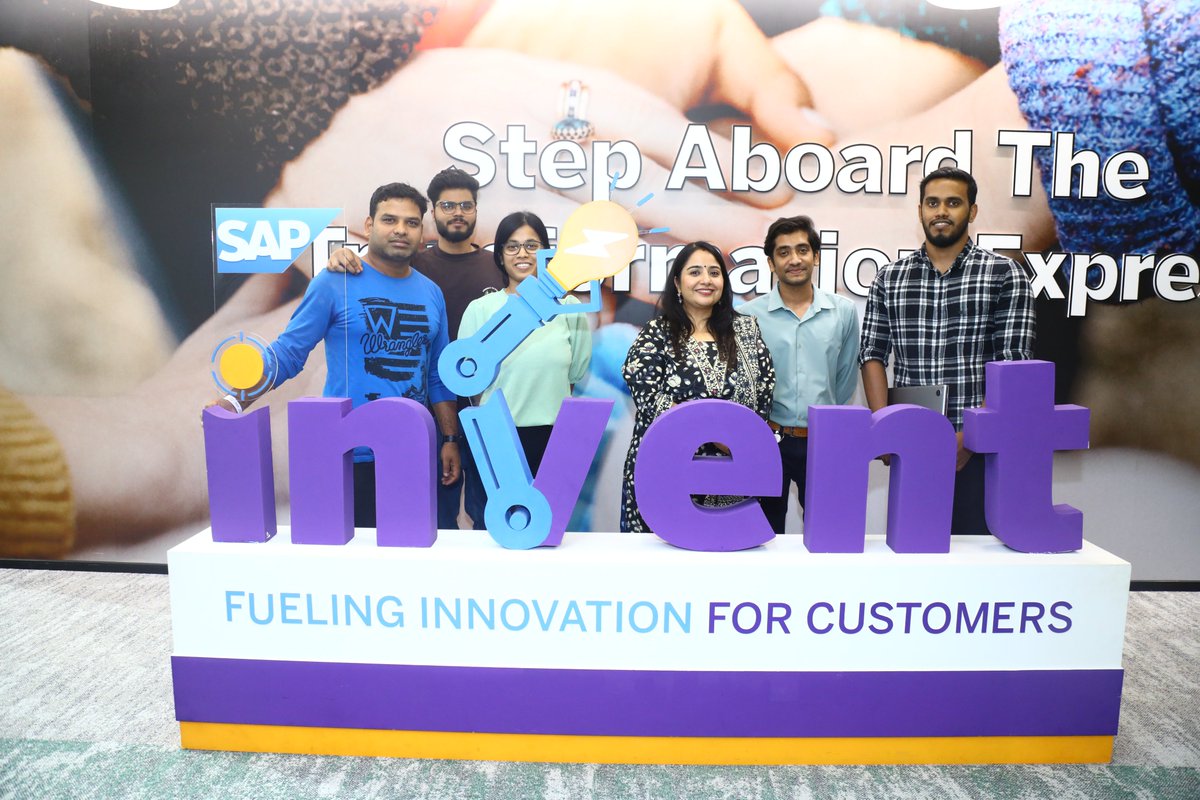 #InventForCustomers marked an exciting journey at #SAPLabsIndia, showcasing our #entrepreneurial spirit. Colleagues presented groundbreaking use cases to the Customer CXOs part of the Grand Jury, reflecting our commitment to driving technological advancements for our customers.