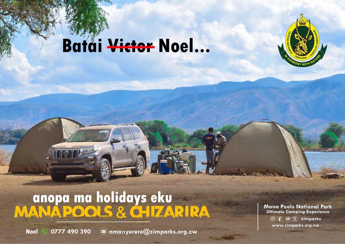 KMutisi's tweet photo. Great to see @Zimparks promoting these two great National Parks…

When you visit a National Park, you are supporting the rangers &amp; all the people who take care of our wildlife. 

#VisitZimbabwe #DiscoverZimbabwe https://t.co/kQ9ltCUujM