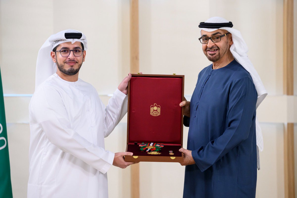 Honored to be awarded the First Class Order of Zayed II by HH President of the UAE for my contribution to the historic #UAEConsensus during #COP28