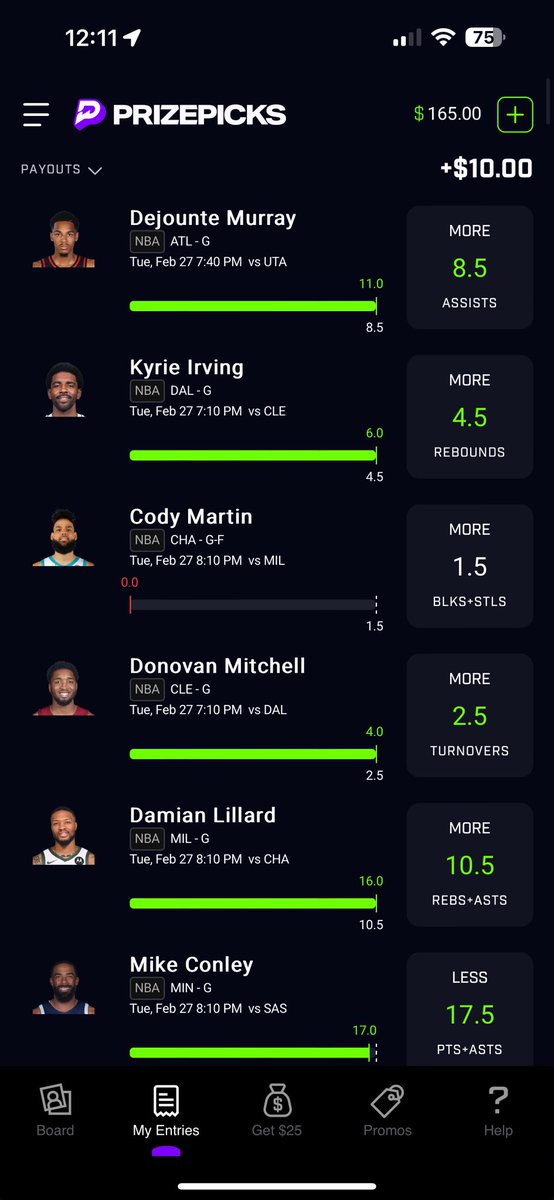 DFSNicholas's tweet image. And again on #TacoTuesday Thanks to @DFSArmy 💯#PrizePicks