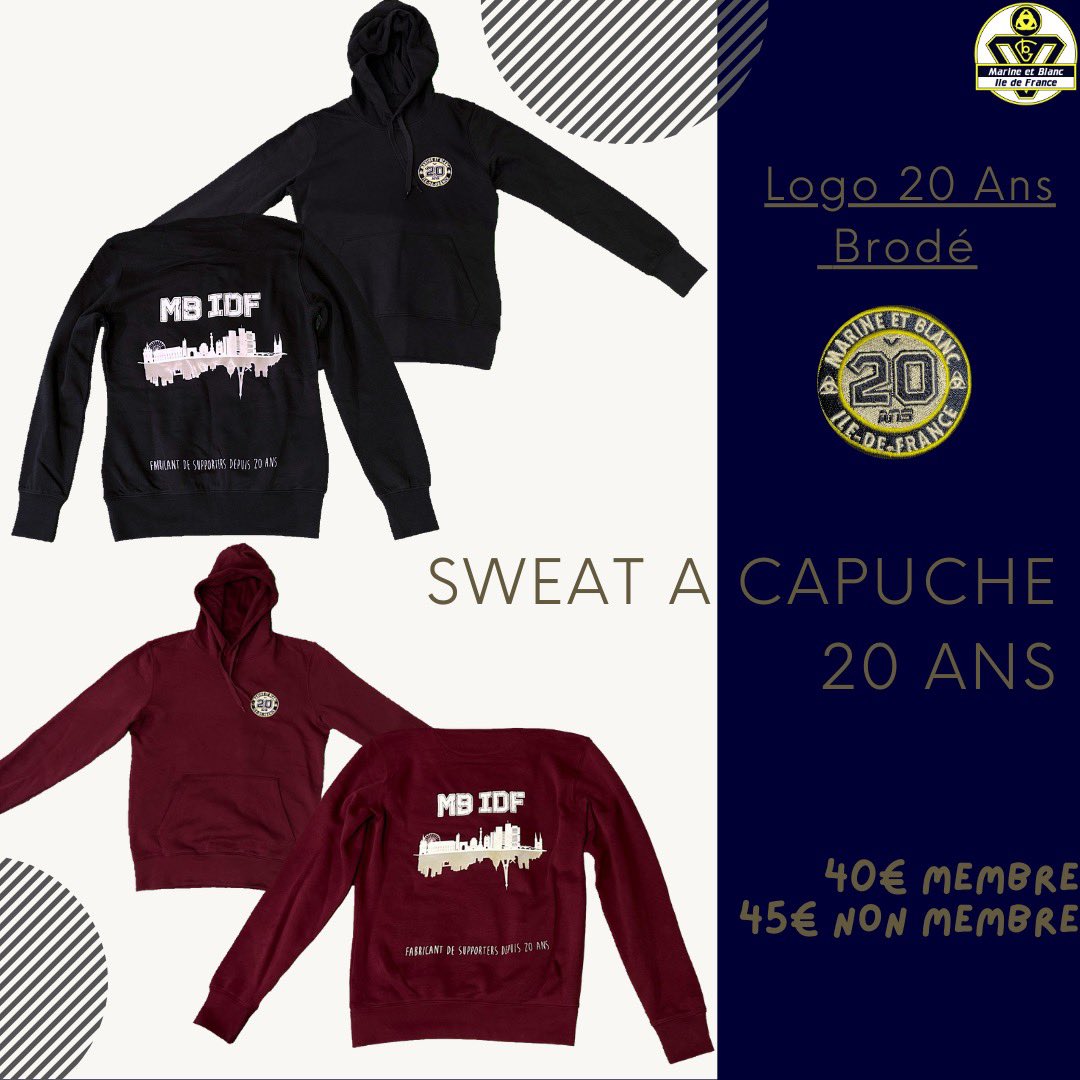 MBIDF's tweet image. Certains les attendaient impatiemment, ils sont enfin arrivés ! Découvrez nos nouveaux sweats, une nouvelle fois declinés sur une gamme 20 Ans et une gamme Lifestyle.