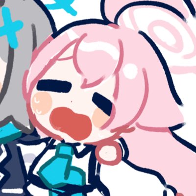 ホシノ(ブルーアーカイブ) ,砂狼シロコ(ブルアカ) 「#新しいプロフィール画像 」|こくもすのイラスト