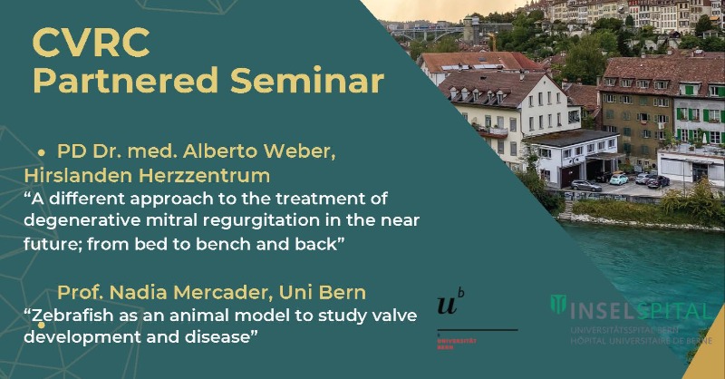 Join us for the next CVRC Partnered Seminar where we bring together two speakers with different approaches. Tuesday, March 5th, 2024, 16:00-17:00, Murtenstrasse 24, Bern, in room EG050. An apéro and discussion will follow. #BernCVRC cvrc.unibe.ch @unibern @inselgruppe