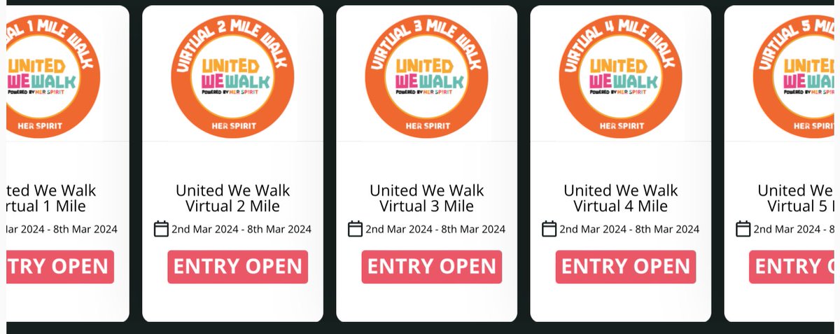 Any lots of virtual walk challenge options this weekend to help get started 👀🥾👟