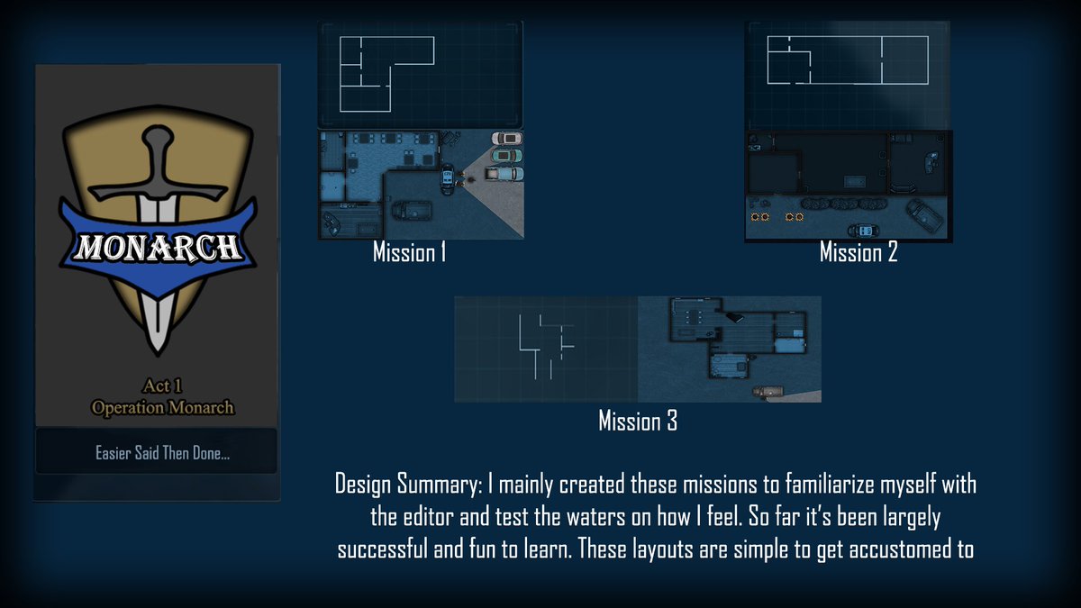 Xulltant's tweet photo. A set of missions I've created in DoorKickers editor, it's been nothing but fun and learning what this editor is capable of. Hopefully my skills can improve over time. However, I am still happy on how these turned out. https://t.co/9vd9HF7AkR