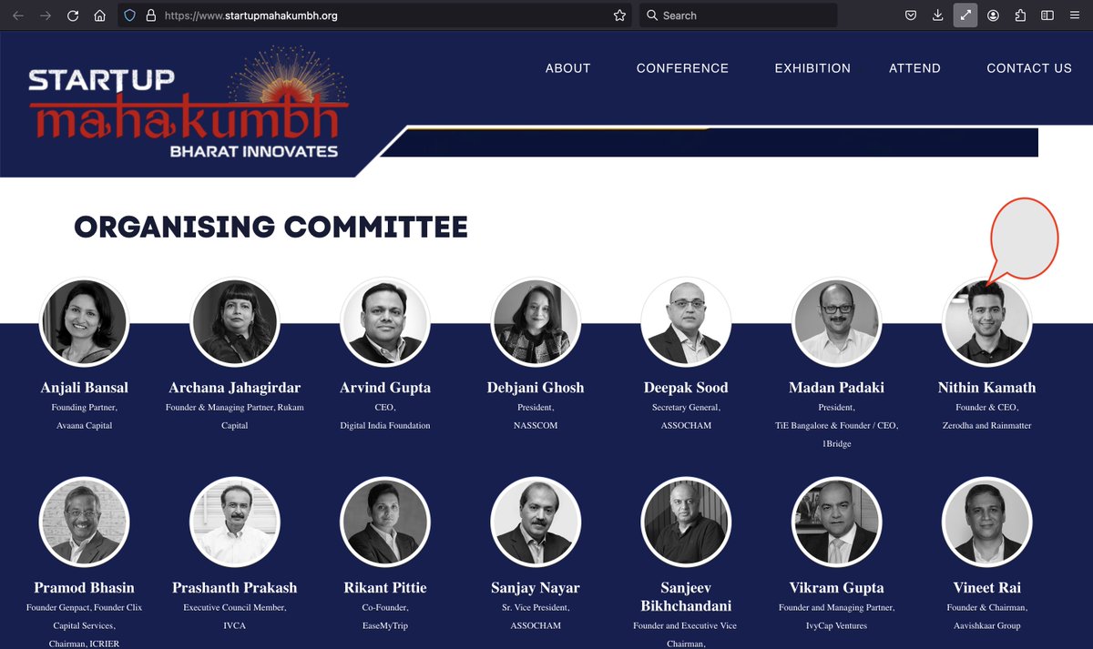 Dear @Nithin0dha, to avoid attending a scam event, just confirming are you a part of this 'so-called-mega-event' Startup Mahakumbh, 2024?

I'm a big fan of yours and just want to attend as they're using your name. @StartupMahakumb