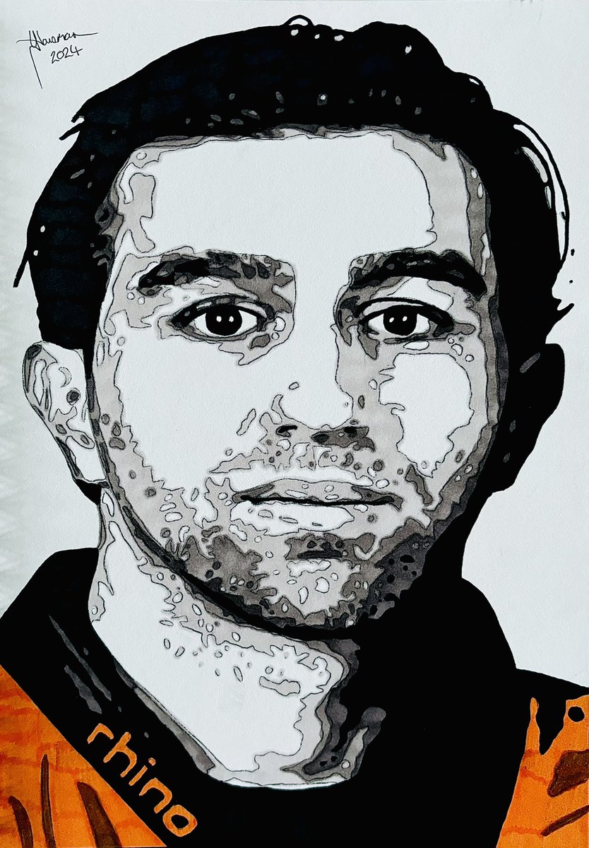 HollywoodArtLH's tweet photo. #DanielCiampini #Ciampini #Sheffield #SheffieldSteelers #Steelers #SteelersHockey #Elite #EIHL #Art #Artist #Artwork #FanArt #Drawing #Sketch #Ink #InkArt #InkDrawing @dchamper17 @steelershockey Hand drawn using Spectrum Noir โ๏ธ๐๐งก https://t.co/Ej0ADEXOz7