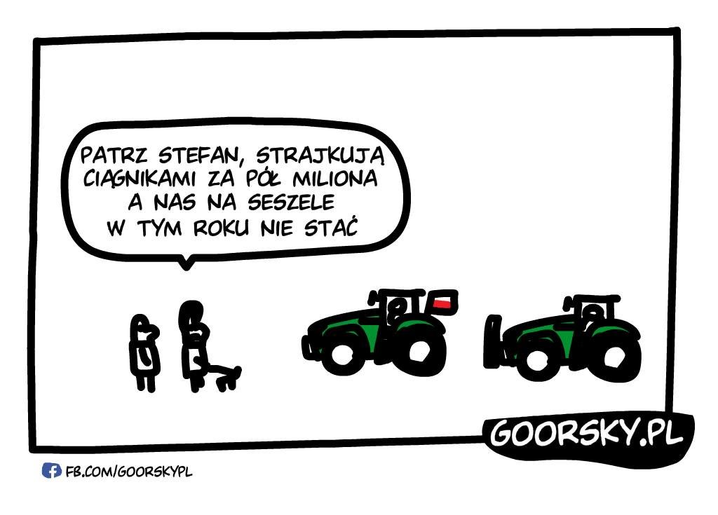 Głos miasta 😎 #goorsky #humor #zielonylad #protestrolnikow #rolnictwo #uniaeuropejska #protest