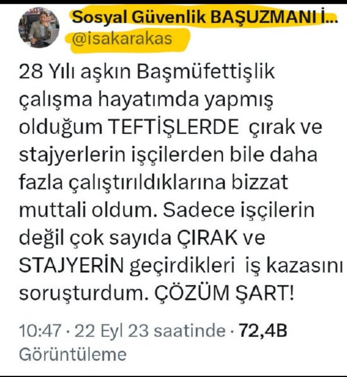 Gelişim üretimde devamlılıksa Çrak işin kalbidir Çıraklık sigortası başlangıç sayılsın Borçlanalım desteğimiz olsun
@rterdogan
<a href="/dbdevletbahceli/">Devlet Bahçeli</a>
@ErbakanFatih
<a href="/_cevdetyilmaz/">Cevdet Yılmaz</a>
<a href="/memetsimsek/">Mehmet Simsek</a>
<a href="/isikhanvedat/">Prof. Dr. Vedat Işıkhan</a>
<a href="/erkanakcay45/">Erkan Akçay</a>
<a href="/MKalayci42/">Mustafa Kalaycı</a>
Ey Cumhur İttifakı
#ÇırakStajyerdenNasılOyAlacaksınız