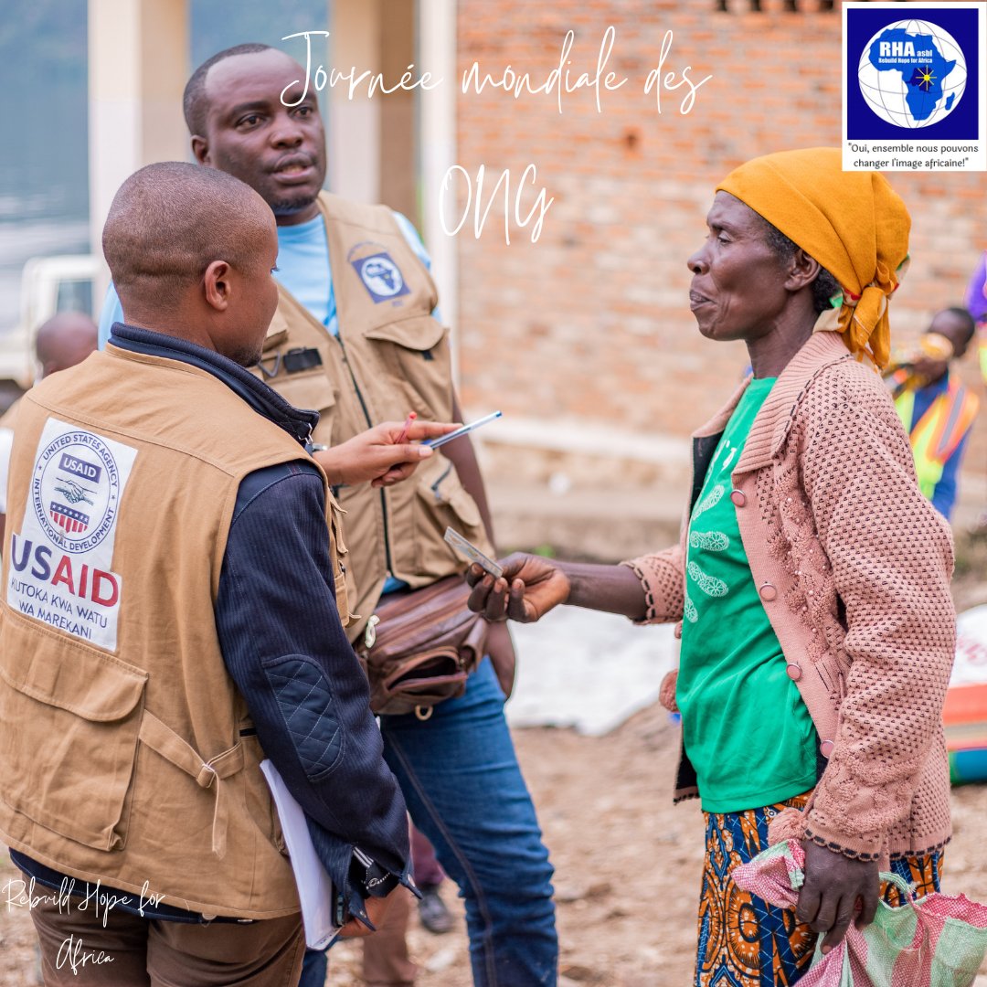 En cette Journée mondiale des ONG, saluons le courage et la détermination de tous ceux qui œuvrent pour un monde meilleur. Ensemble, faisons la différence et semons les graines de l'espoir pour un avenir plus juste. #JournéeMondialedesONG rha-rdc.org
