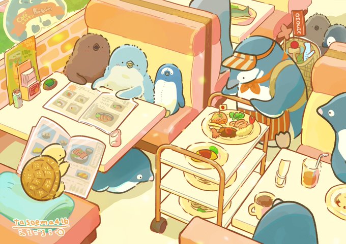 「コップ ペンギン」のTwitter画像/イラスト(新着)