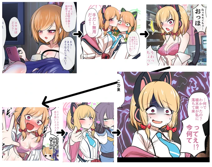 えーとですね。モモイの胸がでかいと話題になってますが、こうして過去のモモイの胸を見ると意外と初期からそんなに大きさが変わってない事が実に明確にわかりますね 