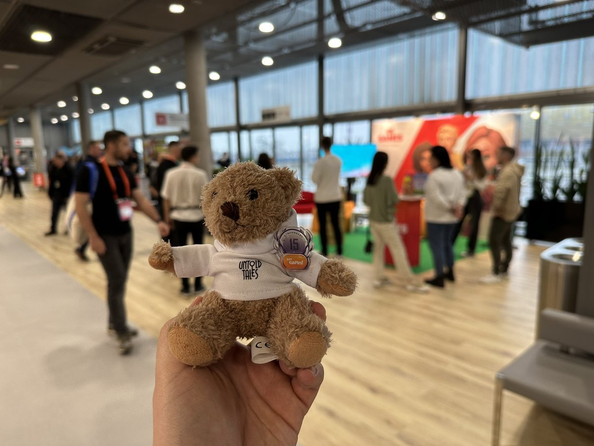 UntoldTalesHQ's tweet photo. Hey @DevGAMM participants! 
Our UntoldTeddy is ready to rock and our CM @nirth_gaming is there to answer all your questions! https://t.co/qOEg0sI3vA