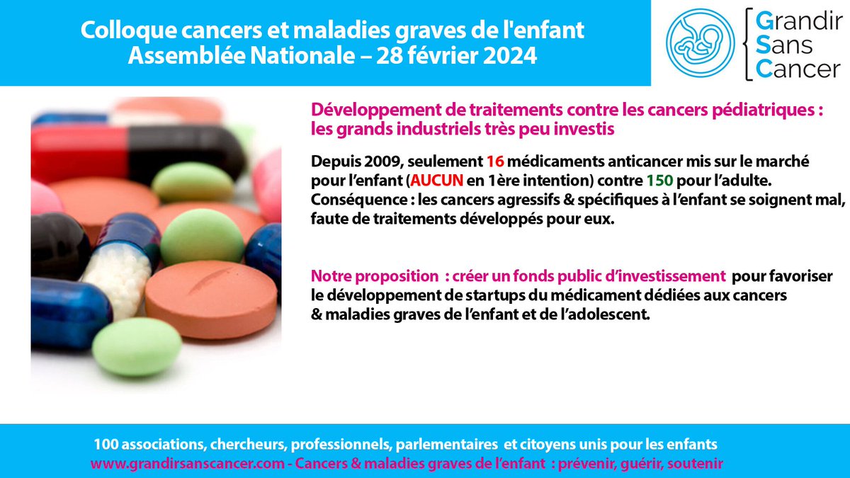 Grandir sans cancer (@grandirscancer) on Twitter photo 2/2 Proposition phare de <a href="/Grandirscancer/">Grandir sans cancer</a> : créer un fonds public d’investissement pour favoriser le développement de startups du médicament dédiées aux cancers & maladies graves pédiatriques, complémentaires aux grands industriels qui privilégient les maladies + courantes 2/2 Proposition phare de <a href="/Grandirscancer/">Grandir sans cancer</a> : créer un fonds public d’investissement pour favoriser le développement de startups du médicament dédiées aux cancers & maladies graves pédiatriques, complémentaires aux grands industriels qui privilégient les maladies + courantes