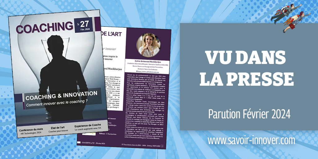 Revue de #Presse 🔍📰
 
Ravie de partager avec vous ma récente contribution au magazine COACHING, dans un article intitulé "Coacher pour innover". 🚀

Une étape significative dans ma démarche pour lier étroitement #Coaching et #Innovation.