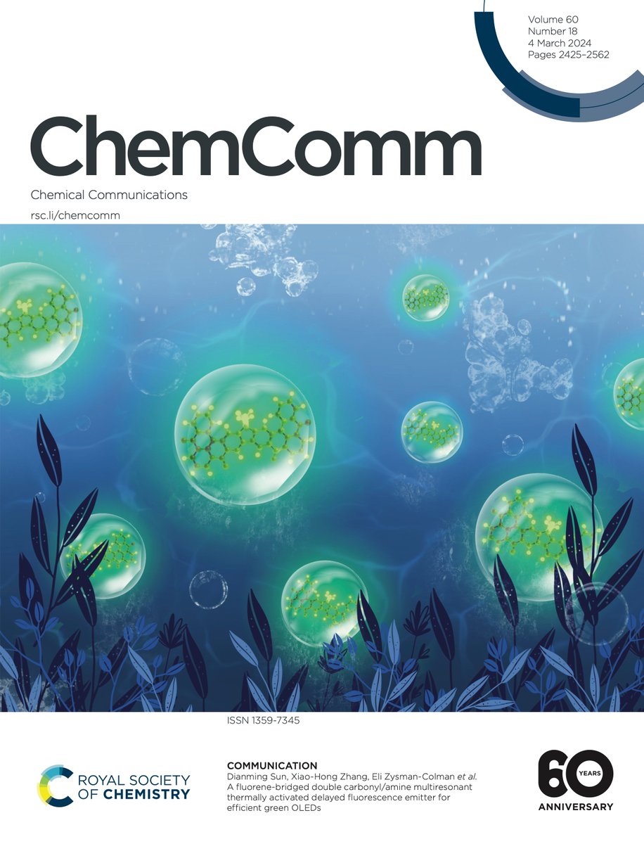 EZ-C Group (@ezc_group) on Twitter photo We are proud to see our cover image designed by <a href="/SenWu11/">Sen Wu</a> grace <a href="/ChemCommun/">Chemical Communications</a> 60th anniversary issue. Check out the collaborative paper with the group of Xiaohong Zhang also at dx.doi.org/10.1039/D3CC05…. <a href="/StAndrewsChem/">St Andrews School of Chemistry</a> <a href="/StAndrewsOsc/">St_Andrews_OSC</a> We are proud to see our cover image designed by <a href="/SenWu11/">Sen Wu</a> grace <a href="/ChemCommun/">Chemical Communications</a> 60th anniversary issue. Check out the collaborative paper with the group of Xiaohong Zhang also at dx.doi.org/10.1039/D3CC05…. <a href="/StAndrewsChem/">St Andrews School of Chemistry</a> <a href="/StAndrewsOsc/">St_Andrews_OSC</a>