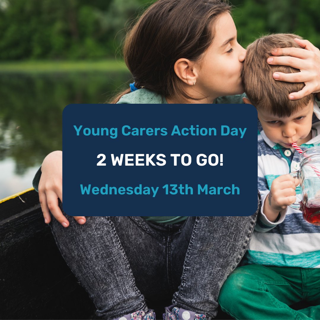 Get involved in the important day for young carers by using #YoungCarersActionDay

2024 is focussing on fair futures for young carers, caring should not be a barrier to learning, earning or being able to get on in life, but for many, it is

Find out more: bit.ly/3TlDLHh