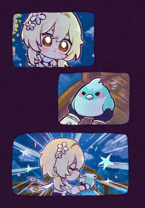 【Moonlit Dream: XiaoLumi 24 hour event】- 17:00

The Birb Prince or The Princess &amp; the Birb??🐤

Previous participant: @onikuuuutaberu
Next participant: @SucreLune00

#MoonlitDream #XiaoLumi #魈蛍 