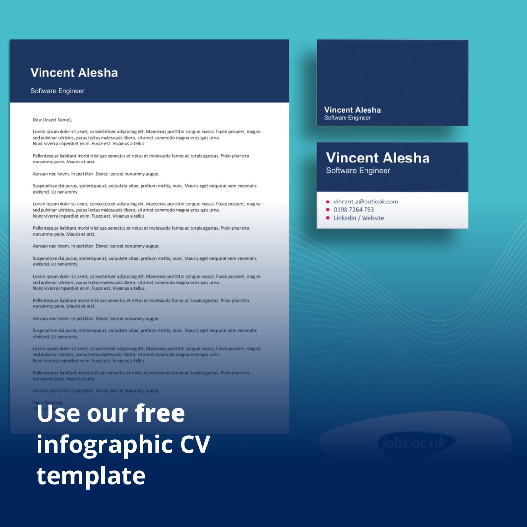 jobsacuk's tweet image. Use our free infographic CV template today to showcase your work, expertise and experience. 

Download your free copy here! career-advice.jobs.ac.uk/cv-and-cover-l… 

#cvtemplate #freecv #freetemplate #infographiccv