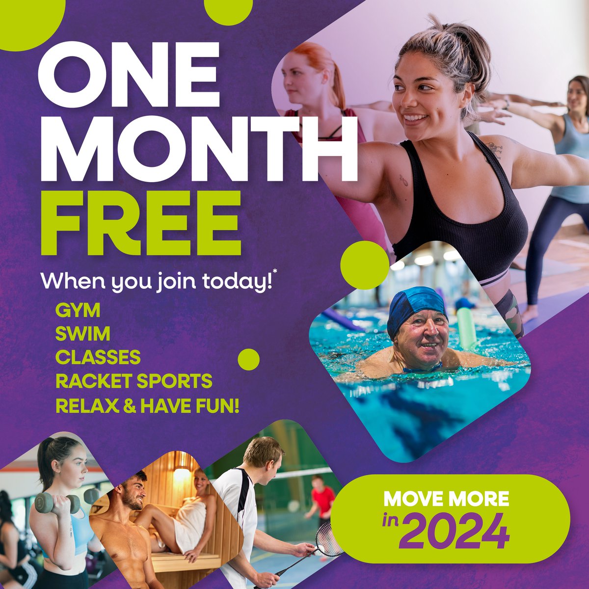 Last call! Today marks your final chance to snag one month free with your Leisurezone membership!

Don't miss out on the opportunity to enjoy everything we offer at an unbeatable price!

Embark on a fitness adventure with activities like:
State-of-the-art gym – complete with f...