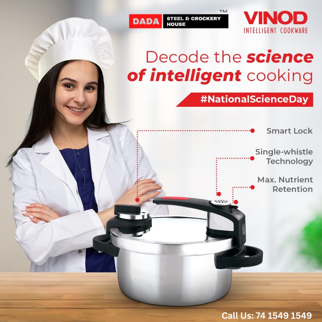 dadasteelhouse's tweet image. If cooking is a culinary science, Vinod Cookware can become your intelligent cooking assistant, transforming every meal into an invention of brilliance.

#Contact_Us: 74 1549 1549
MOTIJHEEL Muzaffarpur, Bihar, India 842001
.
.
#VinodIntelligentCookware #CookHealthyCookJaldi