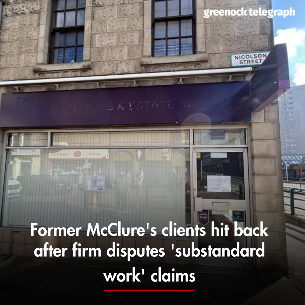 “I feel outraged at the comments made by the spokesperson for McClure's. We have had to pay other solicitors to sort out the mess they left.” ➡️ More here: tinyurl.com/4j6kasm7