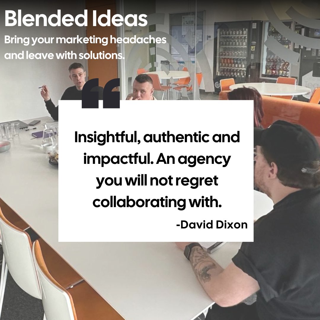 Oh stop, we're blushing🥰

Blended Ideas; a cosy gathering where you and a select few share your trickiest marketing hurdles and leave with practical solutions in hand🤝

Least few spaces available!
🔗🎟️ loom.ly/tw-YGN4