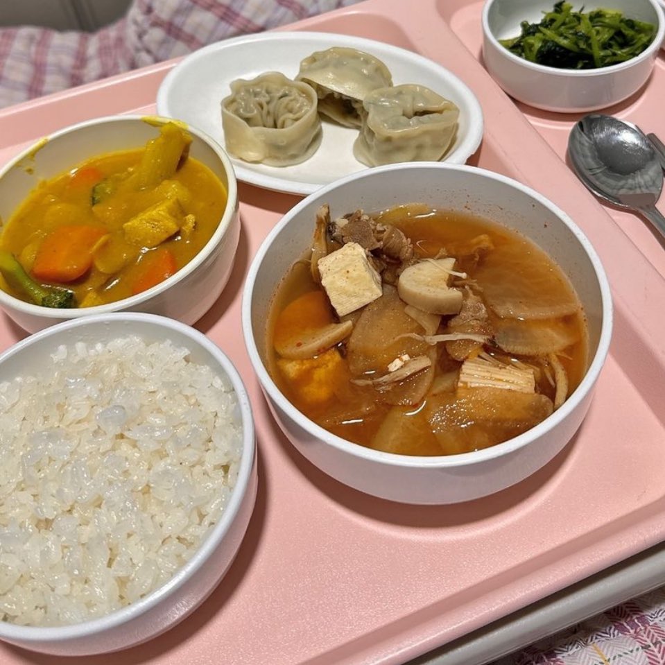 병원밥 맛있네요 념념