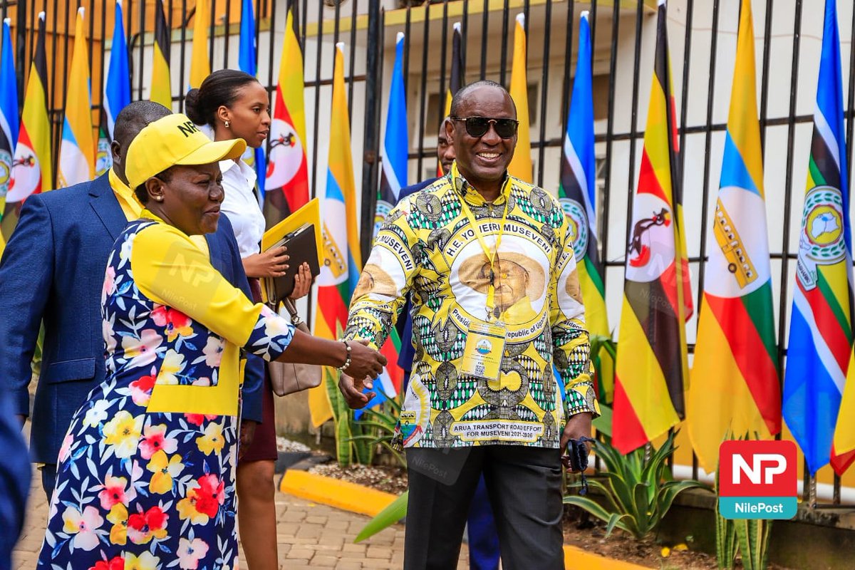 AidenOwa's tweet photo. #NRMParty members of the Central Executive Committee start clocking for the, 

Launch at the @NRMOnline party Headquaters wea President Museveni is the Chief Guest.

➡️Capt Mike Mukula @Mukulaa 
➡️Rt Hon. A Kadaga @RebeccaKadagaUG 
#UgandaParliamentExhibition #JajjaTovaKuBallot https://t.co/CkLPOUw9ga