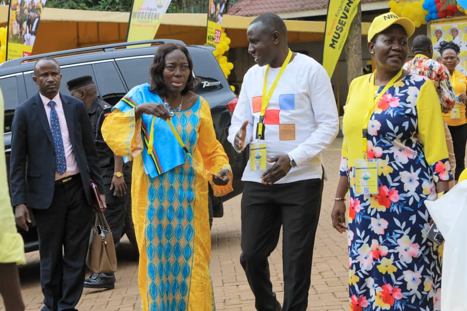 AidenOwa's tweet photo. #NRMParty members of the Central Executive Committee start clocking for the, 

Launch at the @NRMOnline party Headquaters wea President Museveni is the Chief Guest.

➡️Capt Mike Mukula @Mukulaa 
➡️Rt Hon. A Kadaga @RebeccaKadagaUG 
#UgandaParliamentExhibition #JajjaTovaKuBallot https://t.co/CkLPOUw9ga