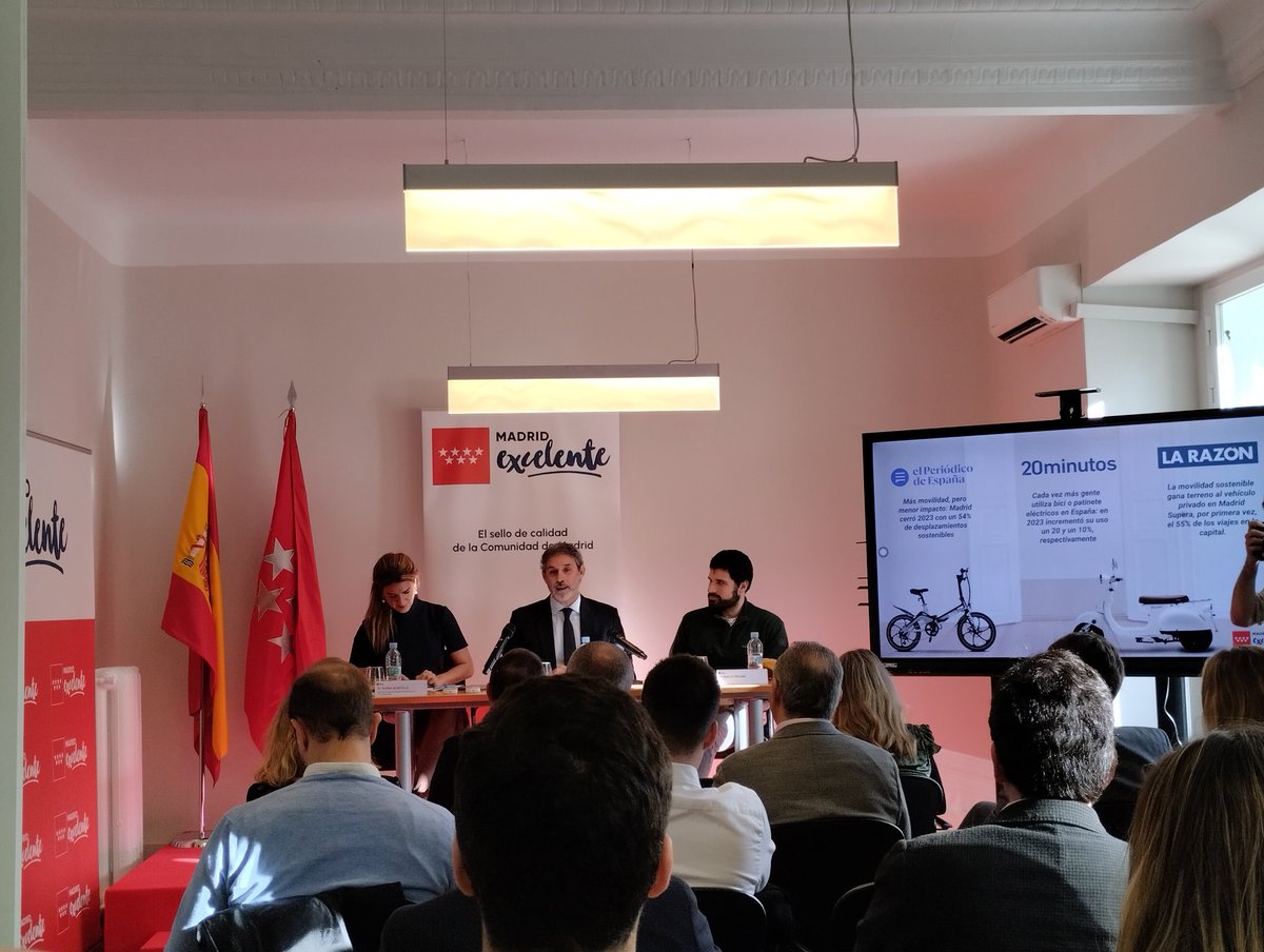 Acompañamos a @MadridExcelente en su segundo #inspiringmorning sobre movilidad #sostenible junto con @Velcamotor @emiliofrojan