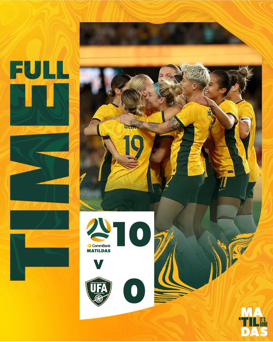 My Matildas qualify for the OLYMPICS 💚💛 10-0 tonight and 13-0 on aggregate #TilitsDone