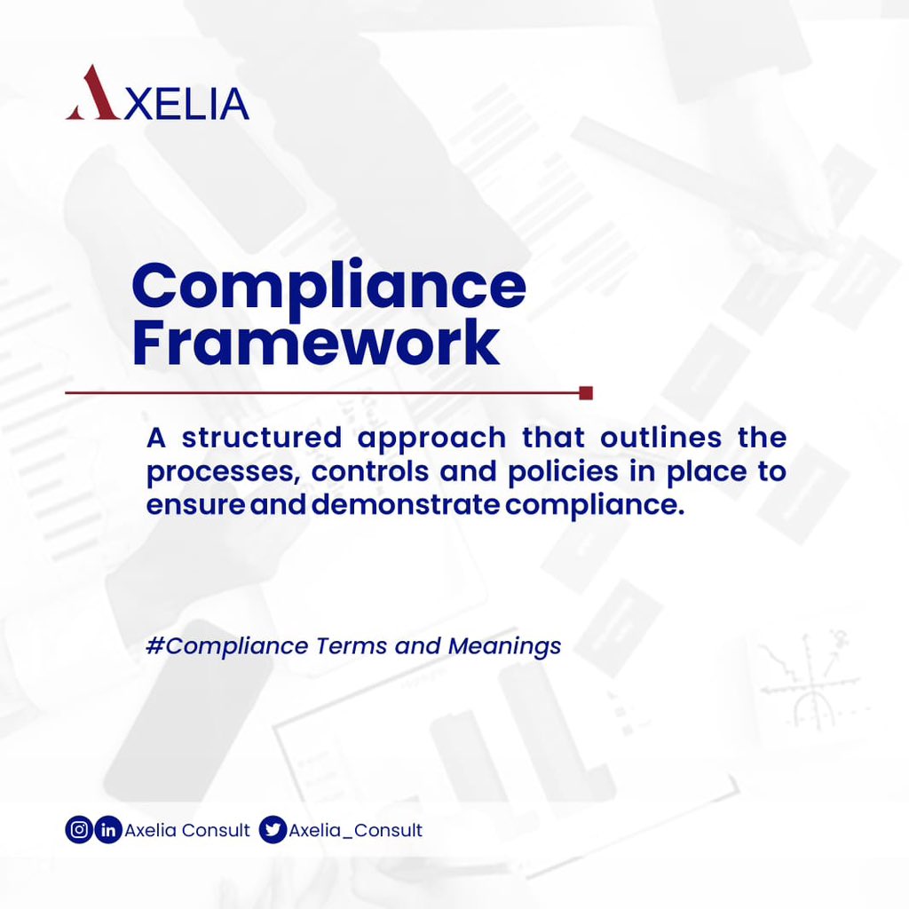 Axelia_Consult's tweet image. Word of the Day😀

#AxeliaConsult #ComplianceFramework