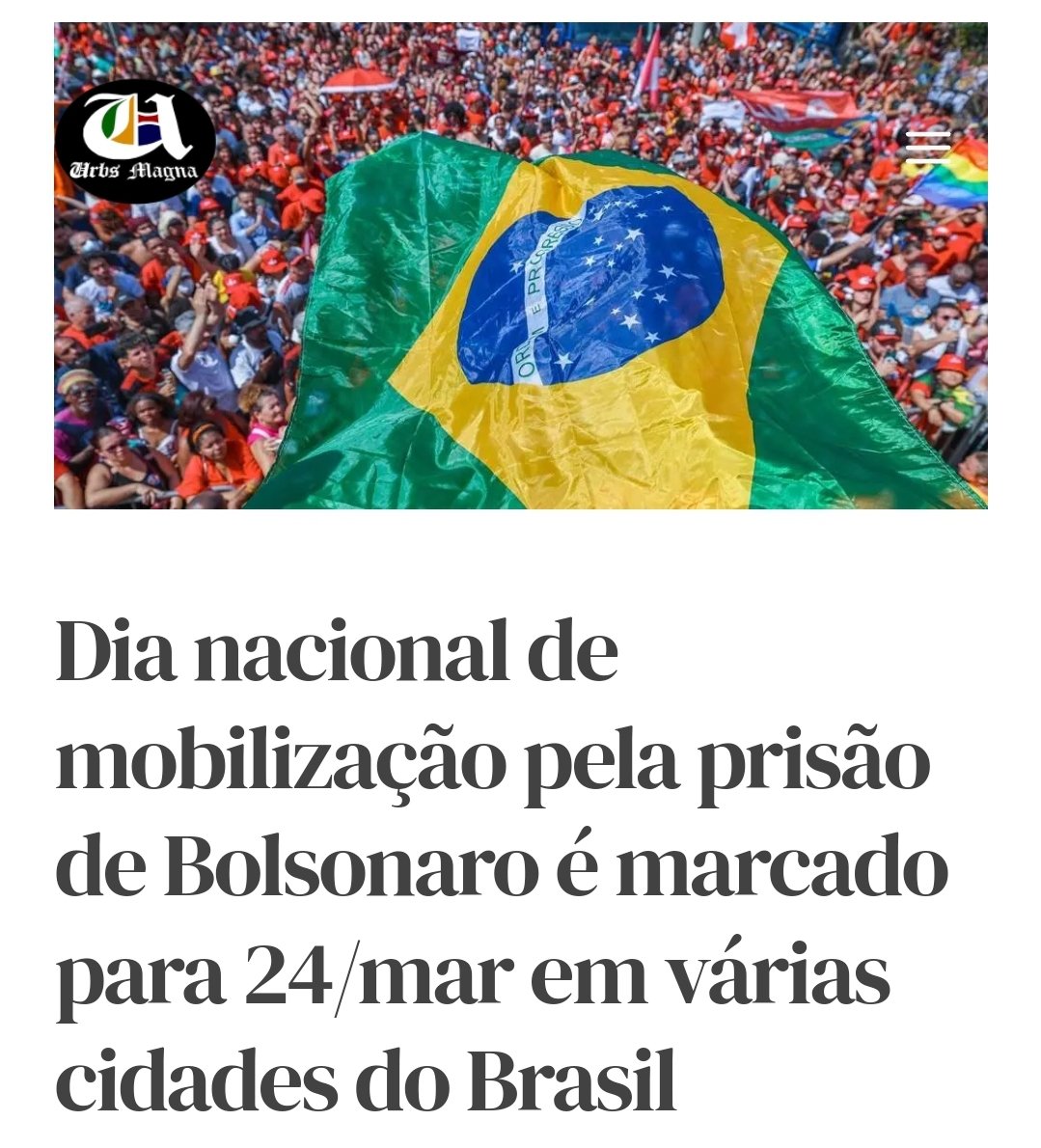 O que vcs acham dessa mobilização? deve ser feita ou não?
