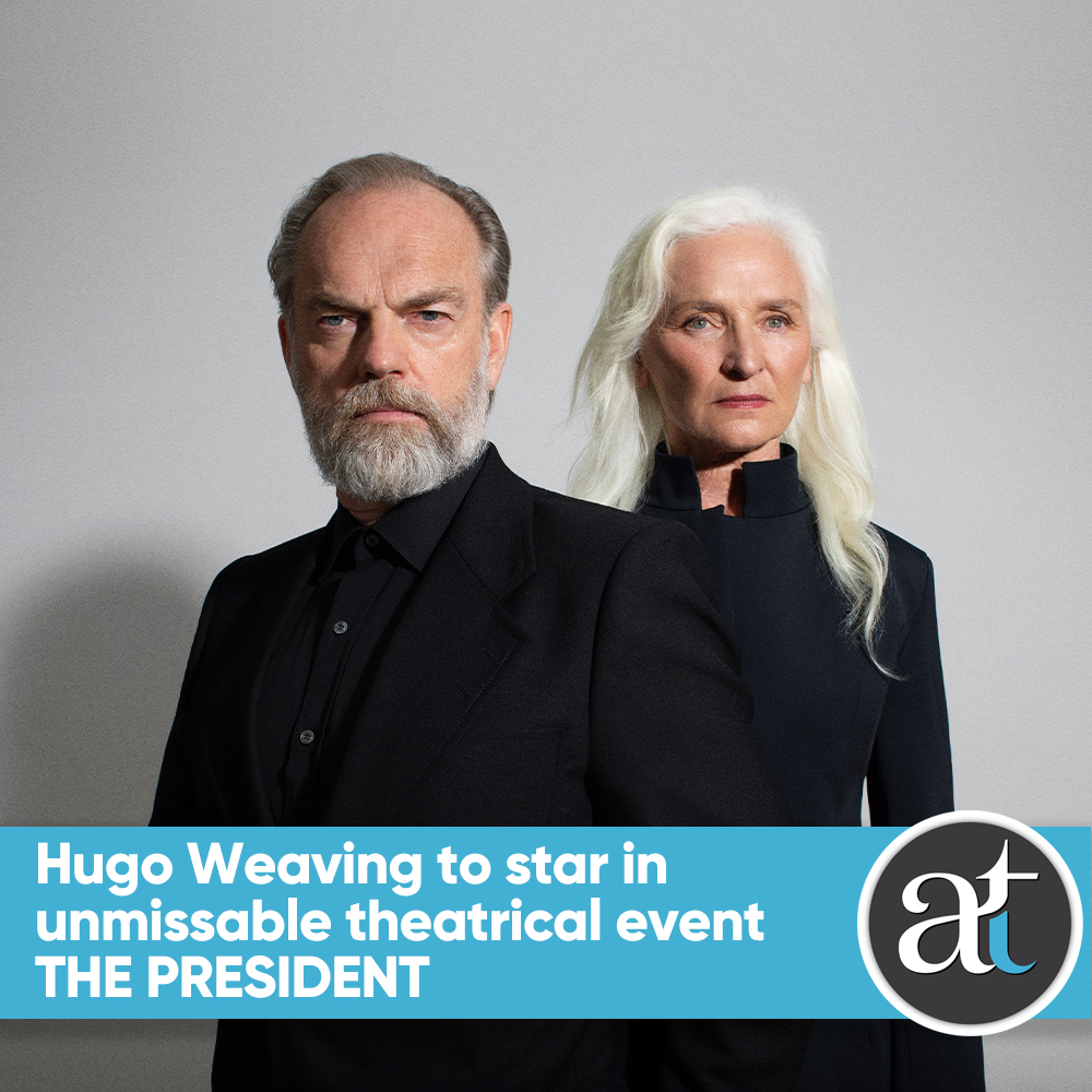 Thrilled to announce a groundbreaking co-production between Sydney Theatre Company and Gate Theatre Dublin! 🌟 Hugo Weaving joins forces with Ireland's incredible Olwen Fouéré on stage for a new adaptation of Thomas Bernhard's iconic play, The President. aussietheatre.com.au/news/hugo-weav…