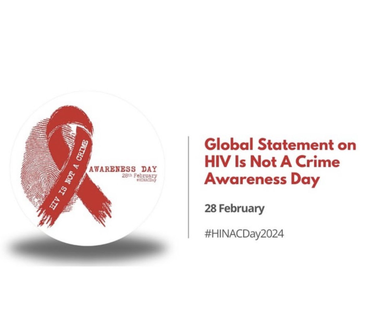 Join us in saying no to HIV criminalization and yes to justice, compassion and solidarity. #HINACDay2024. Read the #HINACDay2024 Global statement here 📍 gnpplus.net/latest/news/gl… @gnpplus @_ARASAcomms @HIVJusticeNet @w4_gf
