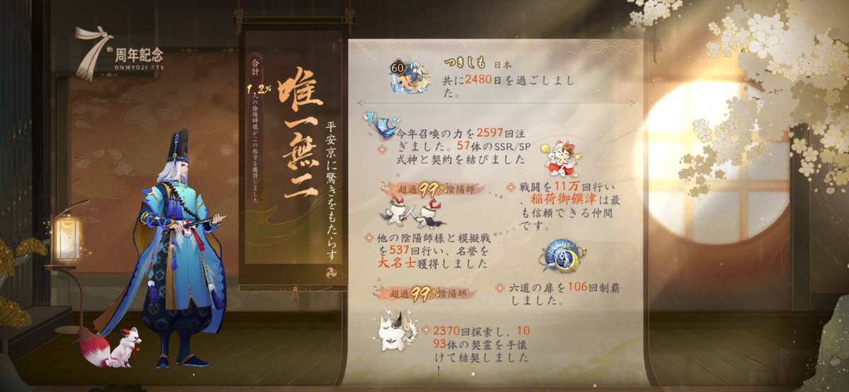 七周年記念、共に過ごした時！陰陽師七周年記念祭典開催！時空の扉を開き、絵のように美しい平安京を目に焼き付けましょう！