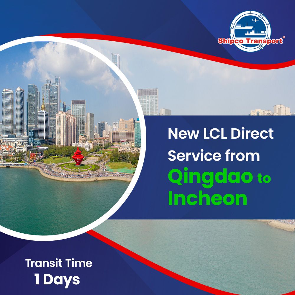 New LCL Direct Service from Qingdao to Incheon 
buff.ly/49wDxCn