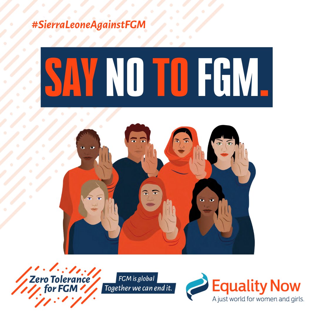 The deaths of 3 girls due to #FGM earlier this year in #SierraLeone is an urgent reminder of the need for action. Join us @ForumHarmful @NotinMyNameSL to call for @PresidentBio to take action to end this human rights violation. #SierraLeoneAgainstFGM change.org/CriminalizeFGM…