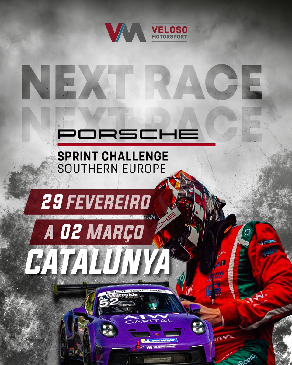 VelosoMsport's tweet photo. 📷 Aproxima-se uma nova jornada da Porsche Sprint Challenge Southern Europe,  desta vez na Catalunha, Espanha, de 29 de fevereiro a 2 de março. 🏁🇪🇸 https://t.co/KCsWcnKnci