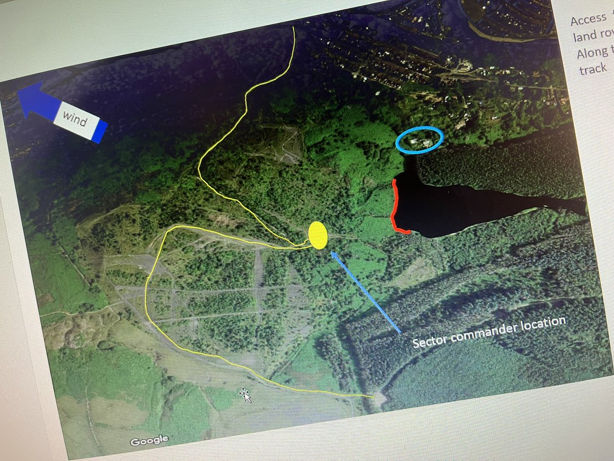 Joint decision making table top exercise with <a href="/SWFireandRescue/">South Wales Fire and Rescue Service</a> and <a href="/NatResWales/">Cyfoeth Naturiol Cymru | Natural Resources Wales</a> officers. Large wildfire burning close to communities with added complications of high risk coal tips and environmental pollution. Great to see everyone working together to make an effective plan 👍🏻🔥