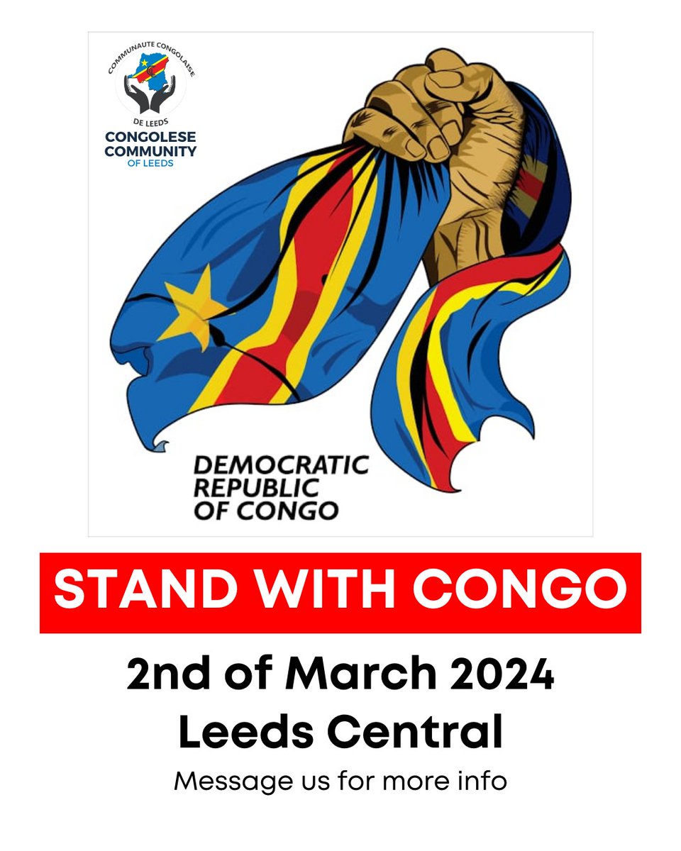 🚨🚨🚨 3 DAYS left until our public gathering. COME AND JOIN US! Please share this with as many people as possible. #standwithcongo #congoisbleeding #StopGenocideInCongo