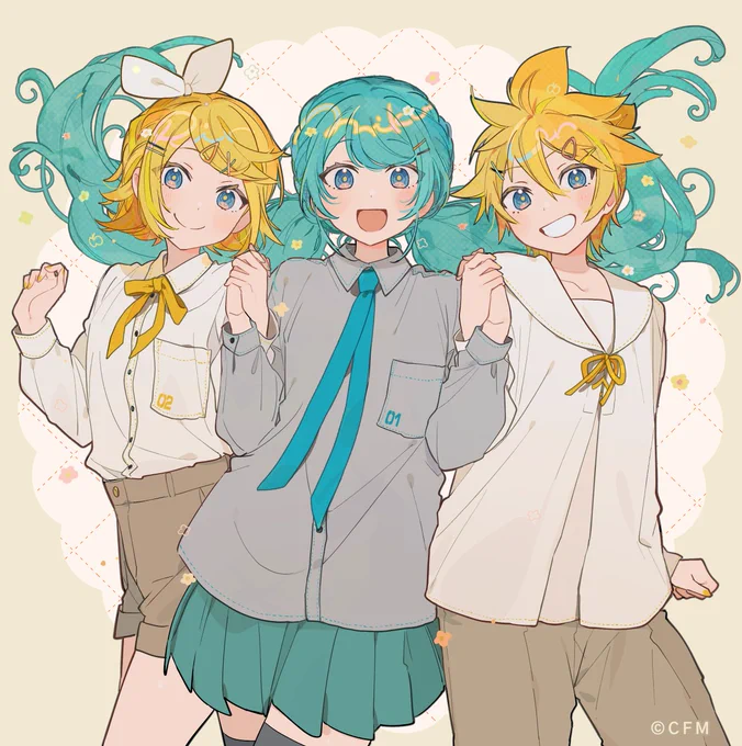 『初音ミク&amp;鏡音リン・レン』× earth music&amp;ecology Japan Label イメージイラストを今年も担当いたしました! 