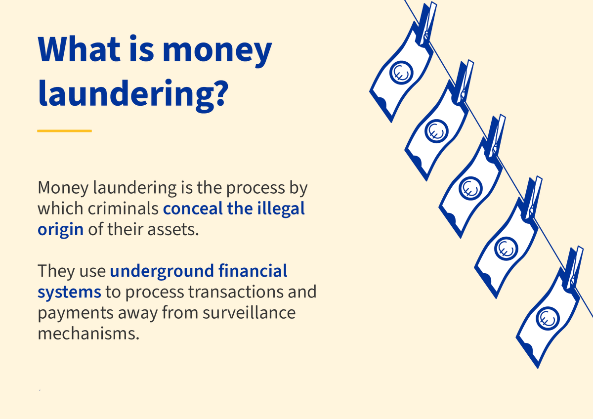 MikaelDewabrata's tweet photo. Ada infografis menarik dibikin oleh @EUCouncil , yang menjabarkan soal pencucian uang, terutama di Uni Eropa.

Di infografis ini dijelaskan dengan menarik apa pengertian money laudering, berapa total duit yang dicuci, modus-modusnya, banyak.

Simak dan Bookmark ya!